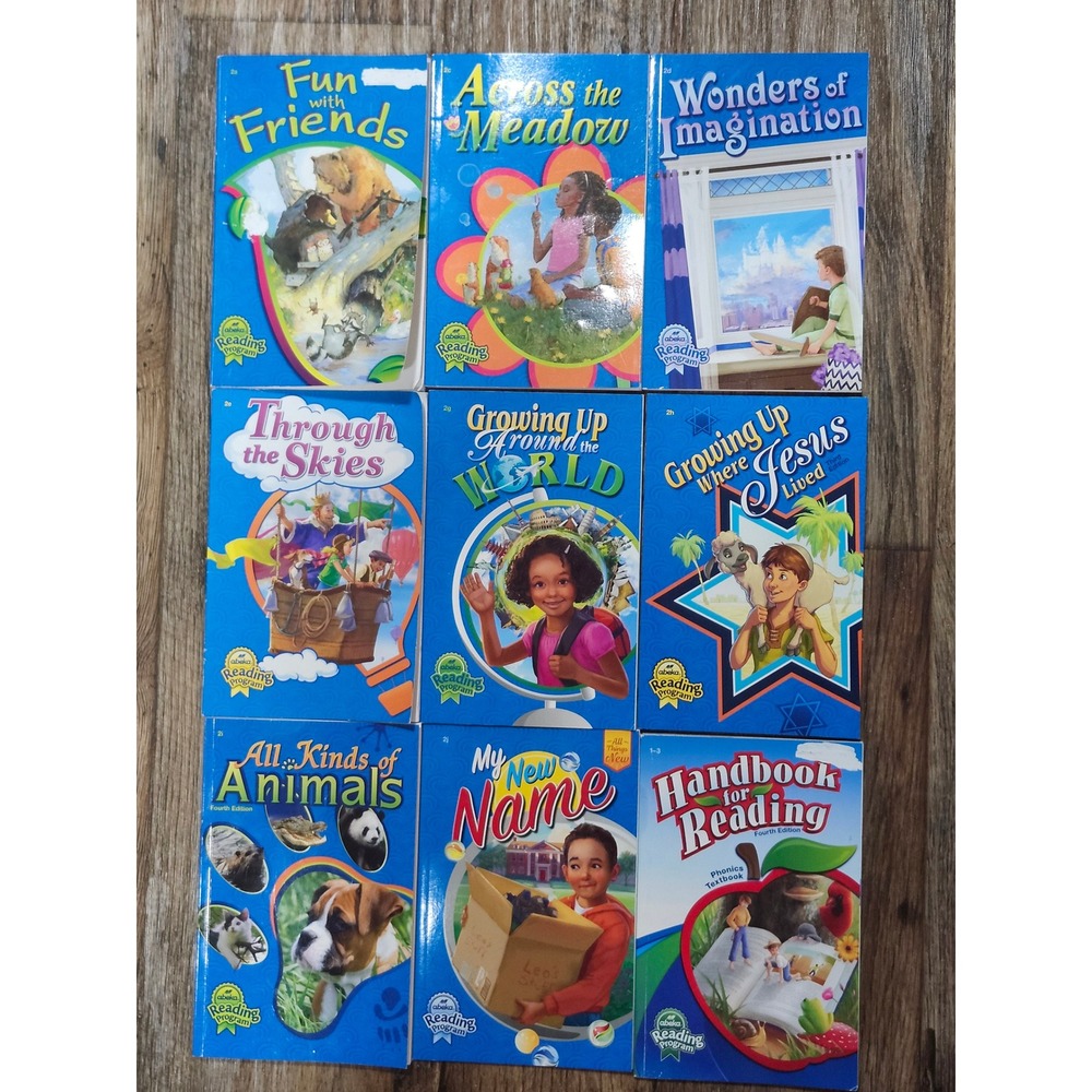 Abeka Reading Program 2nd Grade 2 Book Lot 9 Phonics Readers Handbook 1-3 A beka